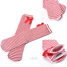 Cotton Kids Baby Bowknot Stripes In tube 1-8Y Girls Dress High Stocking  SM6