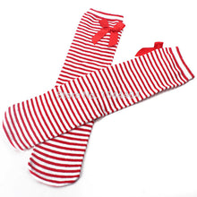 Cotton Kids Baby Bowknot Stripes In tube 1-8Y Girls Dress High Stocking  SM6