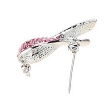 Crystal Rhinestone Brooches Pins Pink Ribbon Breast Cancer Awareness Lapel Pins Jewelry SM6