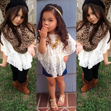 Cute Baby Kids Girls Lace T-shirts Batwing Sleeve Tops Blouse Casual Tee shirtSM6