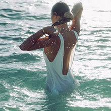 Chiffon Dresses Sexy Women White Beach Dress Casual O-Neck Backless Long Maxi Dress LY3 SM6