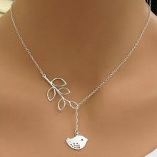 Leaves And Bird With Clavicle Chain Pendants Necklace Jewelry Gift For Women StylishSM6