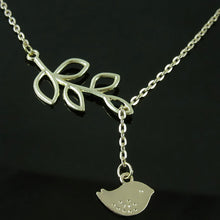 Leaves And Bird With Clavicle Chain Pendants Necklace Jewelry Gift For Women StylishSM6