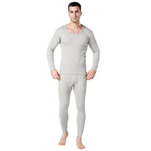 Men 2pcs Set Cotton Thermal Underwear Long Johns Tops Bottoms Pajama Sets 3 Colors P1 SM6