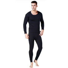 Men 2pcs Set Cotton Thermal Underwear Long Johns Tops Bottoms Pajama Sets 3 Colors P1 SM6