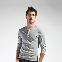 Men Basic Long Sleeve T-shirt Gray Dark Blue Yellow White Slim Cut T Shirt Tops P1 SM6