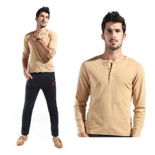 Men Basic Long Sleeve T-shirt Gray Dark Blue Yellow White Slim Cut T Shirt Tops P1 SM6