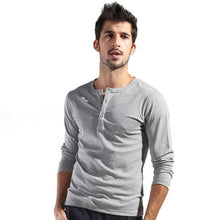 Men Basic Long Sleeve T-shirt Gray Dark Blue Yellow White Slim Cut T Shirt Tops P1 SM6