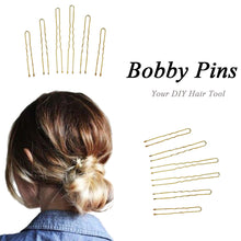 Bobby Pins 300Pcs Golden Thin U Shape Bobby Pins Hairpins Women Hair Clips for Beauty Hair Styling 3 Size SM6