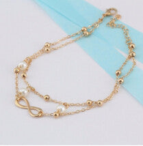 Body Chains Women Silver Plated Anklet Bead Ankle Bracelet Anklets for Women Foot Jewelry SM6