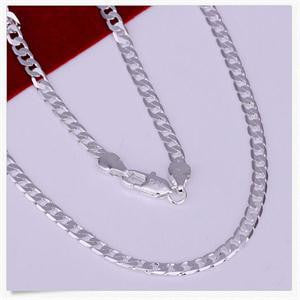 Gentle Men Trendy Nice Silver Link Chain Charming Necklace SM6