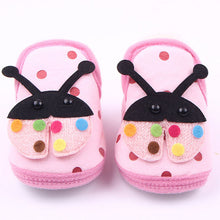 Super Cozy Newborn Baby Boy Ladybug Crib Shoes Toddlers Fleece Walking First Walkers SM6