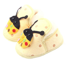 Super Cozy Newborn Baby Boy Ladybug Crib Shoes Toddlers Fleece Walking First Walkers SM6