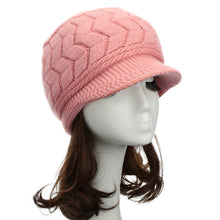 Women Beret Hat Crochet Slouch Baggy Warm Hats Women Knitted Cap Headwear  SM6