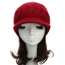Women Beret Hat Crochet Slouch Baggy Warm Hats Women Knitted Cap Headwear  SM6