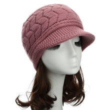 Women Beret Hat Crochet Slouch Baggy Warm Hats Women Knitted Cap Headwear  SM6
