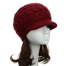 Women Beret Hat Crochet Slouch Baggy Warm Hats Women Knitted Cap Headwear  SM6