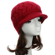 Women Beret Hat Crochet Slouch Baggy Warm Hats Women Knitted Cap Headwear  SM6