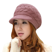 Women Beret Hat Crochet Slouch Baggy Warm Hats Women Knitted Cap Headwear  SM6