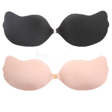 Sexy Women Push Up Self-Adhesive Silicone Bra Bust Front Closure Strapless Invisible Bras FreehippingSM6