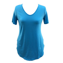 Sexy Women Short Sleeve T-shirt Side Slit Tops Blouse Casual Mini Dress H24 SM6