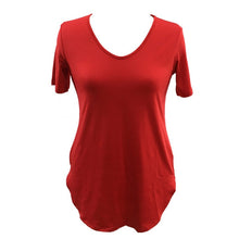 Sexy Women Short Sleeve T-shirt Side Slit Tops Blouse Casual Mini Dress H24 SM6