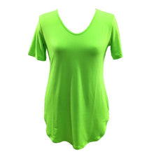 Sexy Women Short Sleeve T-shirt Side Slit Tops Blouse Casual Mini Dress H24 SM6