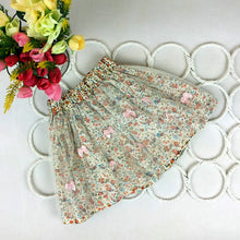 Baby Kids Girls Bowknot Floral Elastic Tutu Skirt Princess Children Tulle Skirts SM6