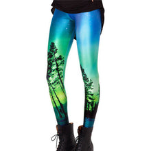 Women 3D Printed Leggings Stretchy Jeggings Pencil Pants Trousers Joggers 15 Patterns 1PY SM6