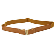 Women Ladies Fashion Thin Metal Buckle PU Leather Candy Color Corset Waist Belt P16 SM6