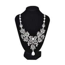 Women's Wedding Earrings Adjustable Pendant Necklace Jewelry Set SPCA SM6