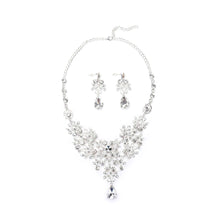 Women's Wedding Earrings Adjustable Pendant Necklace Jewelry Set SPCA SM6