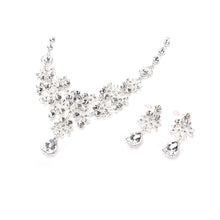 Women's Wedding Earrings Adjustable Pendant Necklace Jewelry Set SPCA SM6