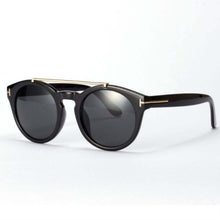 Womens Retro Dual Bridge Full Rim Sunglasses Metal Frame Eyeglasses Brand Designer GogglesSM6