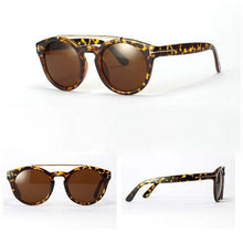 Womens Retro Dual Bridge Full Rim Sunglasses Metal Frame Eyeglasses Brand Designer GogglesSM6