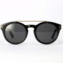 Womens Retro Dual Bridge Full Rim Sunglasses Metal Frame Eyeglasses Brand Designer GogglesSM6