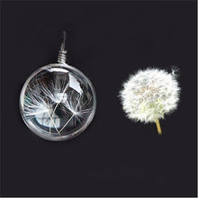 D elion Jewelry Crystal Glass Ball D elion Necklace Long Strip Leather Chain Pendant Necklaces For Women SM6