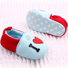 I Love MOM DAD Lovely Baby Girls Boy Shoes Round Toe Flats Soft Slippers Toddler Shoes New SM6