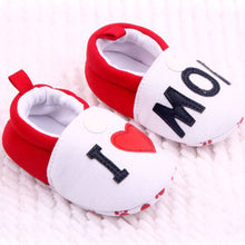 I Love MOM DAD Lovely Baby Girls Boy Shoes Round Toe Flats Soft Slippers Toddler Shoes New SM6