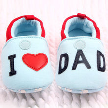 I Love MOM DAD Lovely Baby Girls Boy Shoes Round Toe Flats Soft Slippers Toddler Shoes New SM6