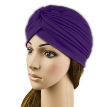 Indian Cap Pleated Headwrap Turban Stretchy Band Hats for Women Cloche Chemo Hijab Beanies  SM6