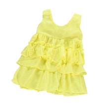 Infants Baby Girls Chiffon Tutu Ruffle Dress Princess Vest Dresses Clothes M-XXL SM6