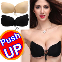 Invisible Sexy Push Up Bra Front Closure Self-Adhesive Silicone Seamless Women Bra For Wedding Party Soutien Gorge Sujetador A-D SM6