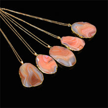 Irregular Colorful Amethyst Stone Charms Jewelry Collares bijoux piedras naturales Natural Stone Pendant Necklace SM6