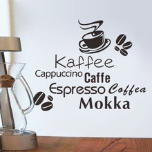 "Kaffee"  NEW Living Room Backdrop Removable Waterproof Vinyl decoracion hogar vinyl wall stickers home decor SM6