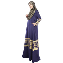 Kaftan Abaya Jilbab Islamic Muslim Women's Elegant Long Sleeve PartyMaxi Dress PY3 SM6