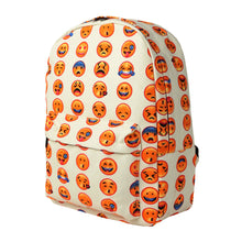 Kawaii Women Canvas Backpack Cute Smilies Print Large Capacity Student Bag Casual Shoulder Bag Girls Printing Mochila Sac A Dos SM6