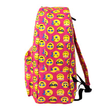 Kawaii Women Canvas Backpack Cute Smilies Print Large Capacity Student Bag Casual Shoulder Bag Girls Printing Mochila Sac A Dos SM6