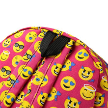 Kawaii Women Canvas Backpack Cute Smilies Print Large Capacity Student Bag Casual Shoulder Bag Girls Printing Mochila Sac A Dos SM6