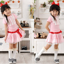 Kids Baby Girls Candy Color Cotton Lace Socks School High Knee Socks 2-9 Years 5 ColorsSM6